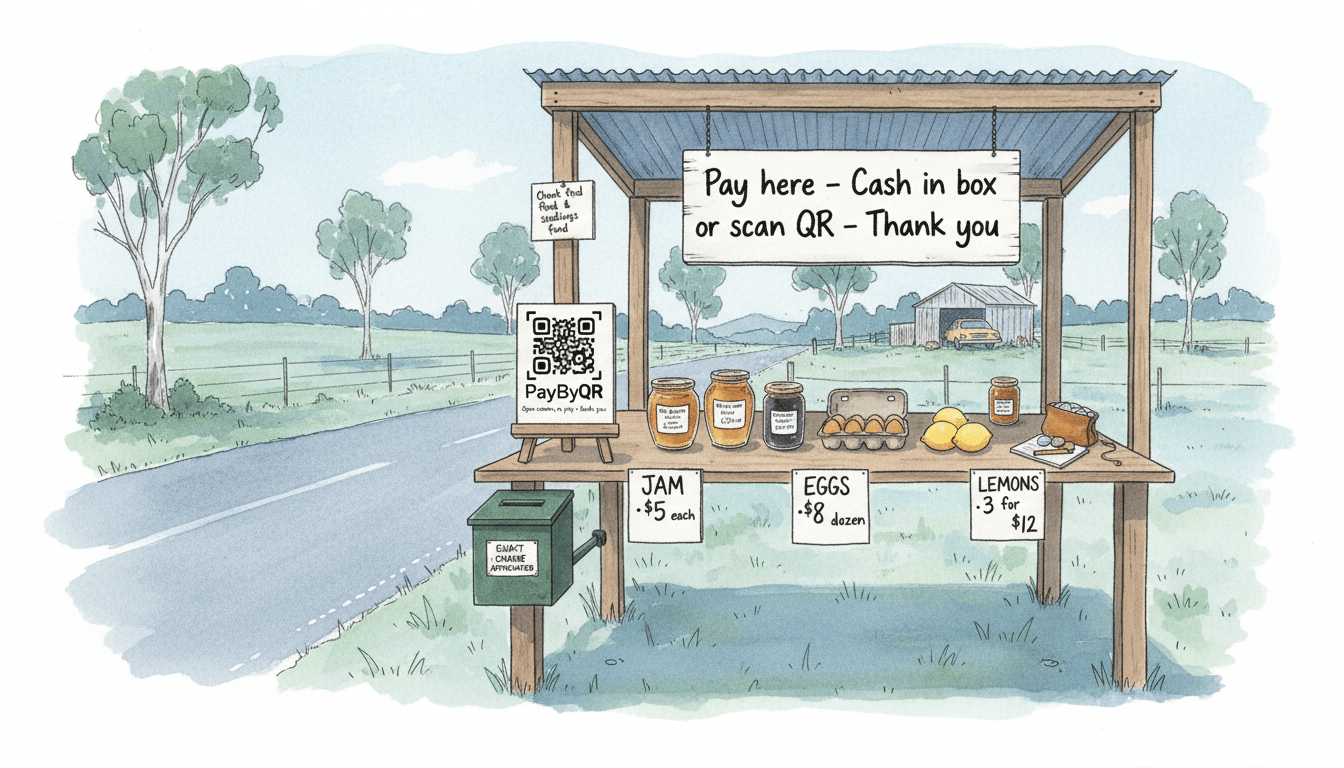 How to take payments and keep trust (cash, QR, honesty boxes, gentle security)